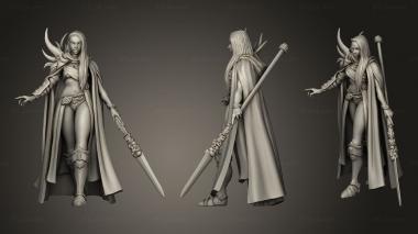 Military figurines Sadist Elf Spear 3d model