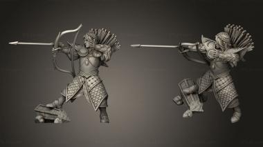 Military figurines Elven Princes and their Warchariots Monolith 3d model