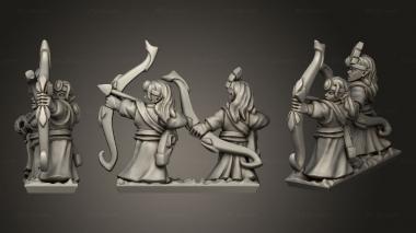 Military figurines Elven Archers 3d model