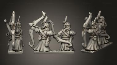 Military figurines Elven Archers 3d model