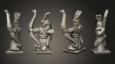 Military figurines archer 3d model