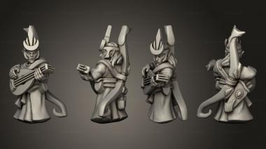 Military figurines musician 3d model