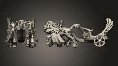 Military figurines Chariots chariot 3d model