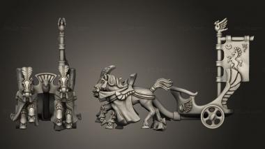 Military figurines Chariots chariot 3d model