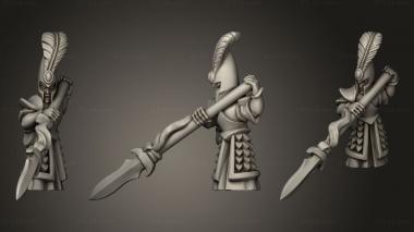 Military figurines Chariots crew 3d model