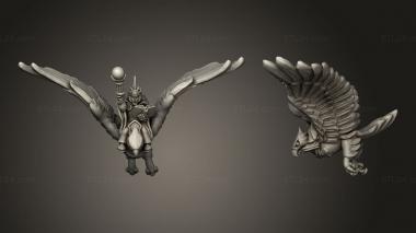Military figurines eagle mage 3d model