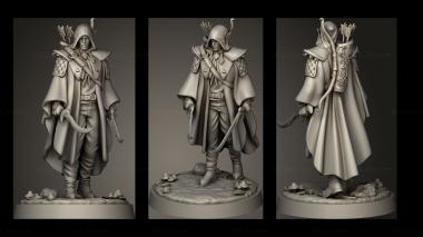 Military figurines Elf Rogue 3d model