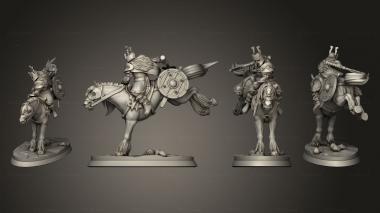 Military figurines barbarian rider hero accesory 002 3d model