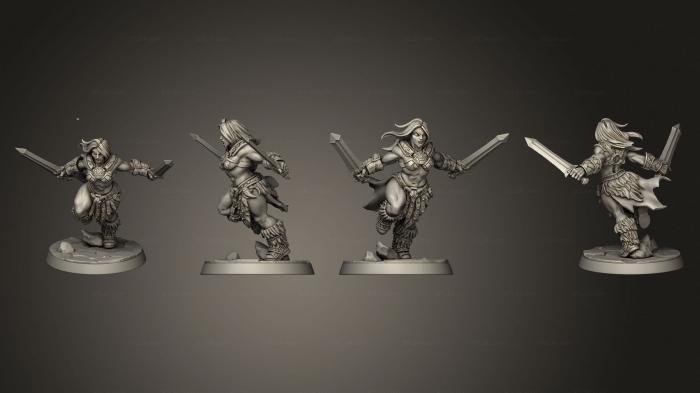 Military figurines (Barbarian Sword L f size 001, STKW_3145) 3D models for cnc