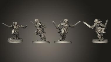 Military figurines Barbarian Sword L f size 001 3d model