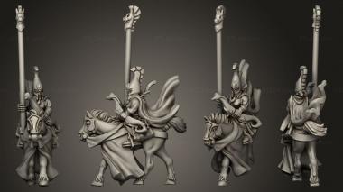 Military figurines Reavers light banner 3d model