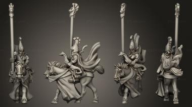 Military figurines Reavers light banner 3d model