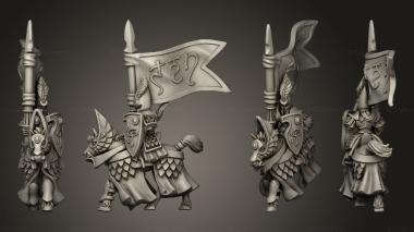 Military figurines Silverhelms heavy banner 3d model
