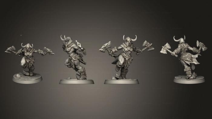 Military figurines (Barbarian Sword L f size 002, STKW_3147) 3D models for cnc