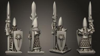 Military figurines Spears spear 3d model