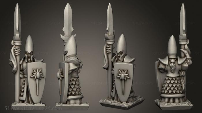 Military figurines (Spears spear, STKW_31491) 3D models for cnc
