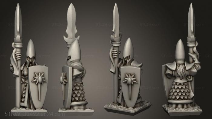 Military figurines (Spears spear, STKW_31492) 3D models for cnc