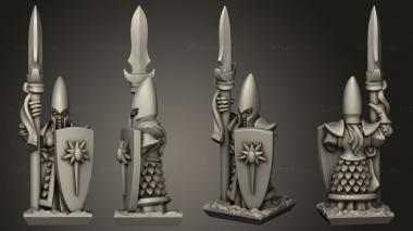 Military figurines Spears spear 3d model