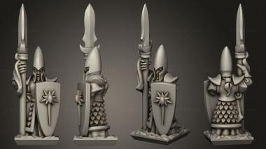 Military figurines Spears spear 3d model