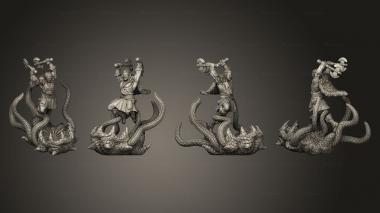 Military figurines Barbarian 3d model