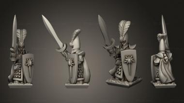 Military figurines Spears spear champion 3d model