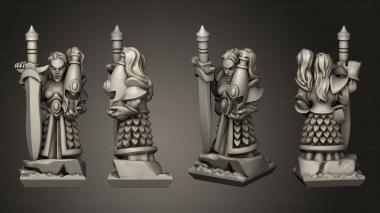 Military figurines Spears spear champion 3d model
