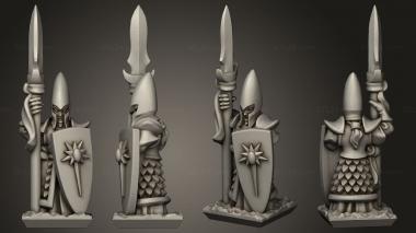 Military figurines Spears spear 3d model