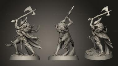 Military figurines the Eternal Summits Leonid Axe Warriors 3d model