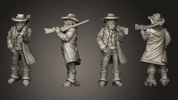 Military figurines (barber Horned 003, STKW_3154) 3D models for cnc