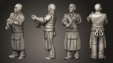 Military figurines barber 3d model