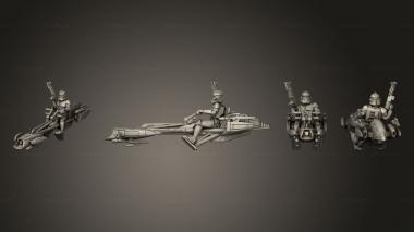 Military figurines BARC Speeder  01 3d model