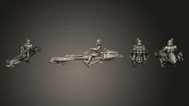 Military figurines BARC Speeder  02 3d model