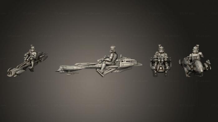 Military figurines (BARC Speeder  03, STKW_3161) 3D models for cnc