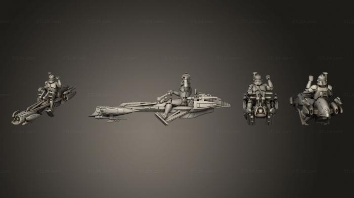 Military figurines (BARC Speeder, STKW_3163) 3D models for cnc