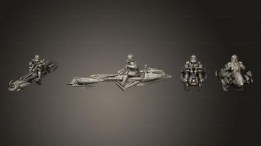 Military figurines BARCSpeeder G 3d model