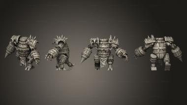 Military figurines Barrel Construct Drill Large 3d model