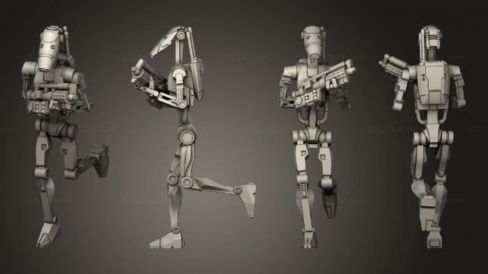 Military figurines (basic battle drone pose 1, STKW_3180) 3D models for cnc