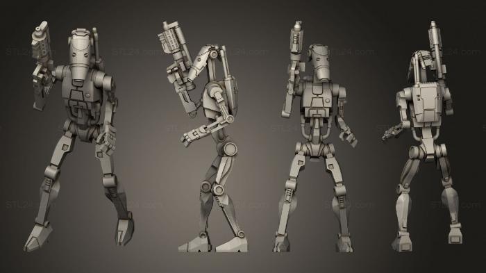 Military figurines (basic battle drone pose 4, STKW_3183) 3D models for cnc