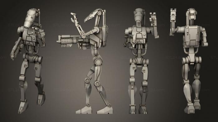 Military figurines (basic battle drone pose 5, STKW_3184) 3D models for cnc