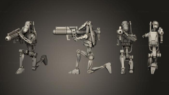Military figurines (basic battle drone zooka pose, STKW_3187) 3D models for cnc