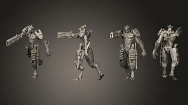 Military figurines Batta 3d model
