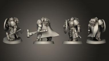 Military figurines Battle Brothers Smash Captain 3d model
