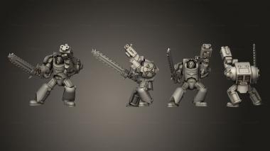 Military figurines Battle Sisters Destroyer 02 3d model