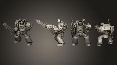 Military figurines Battle Sisters Destroyer 05 3d model