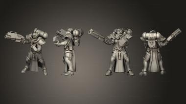 Military figurines Battle Sisters Support Grimdark  03 3d model