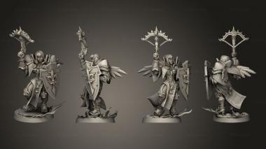 Military figurines battlesister squadleader b 3d model