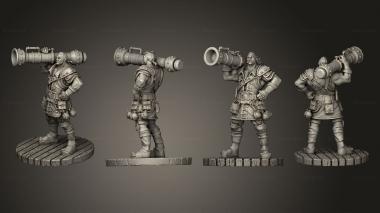 Military figurines Bayard Ironblast Pre 3d model