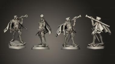 Military figurines Bazooka Mercenary 3d model