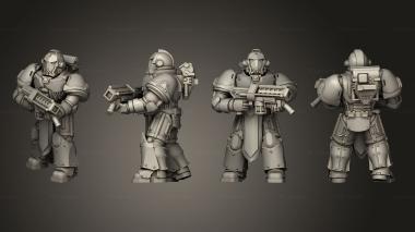 Military figurines BB Troops 3 Fusion 3d model