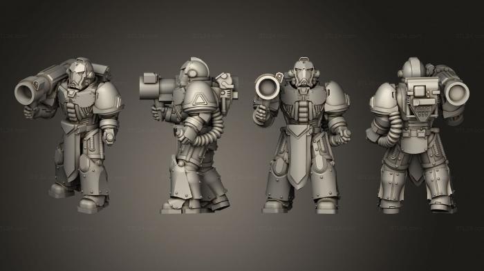 Military figurines (BB Troops 3 Missile, STKW_3249) 3D models for cnc